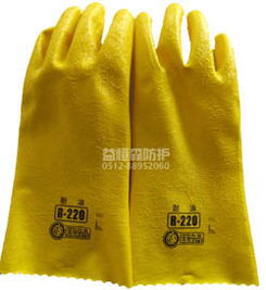 苏州劳保用品 E LHR220 聚氨酯 PU 100 棉里衬 耐溶剂手套价格 厂家 图片